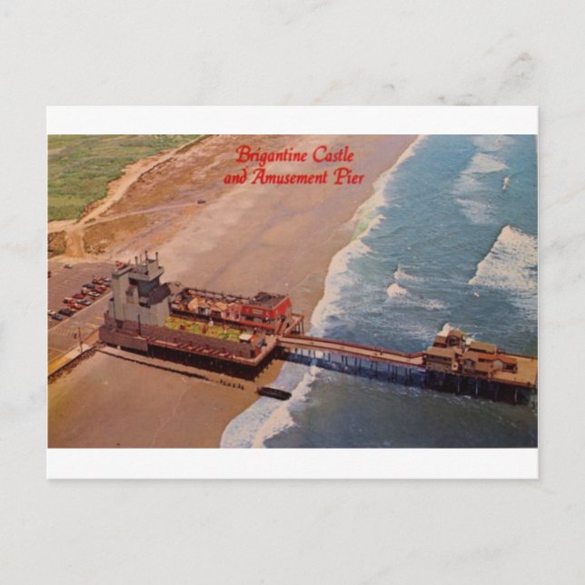 Carte postale #4 de château de brigantin rétro (Devant)