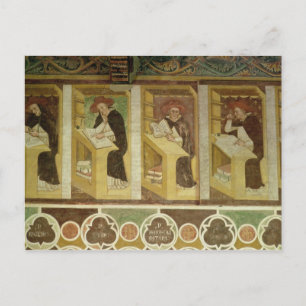 Carte Postale 4 Dominican Monks at their Desks, from the cycl