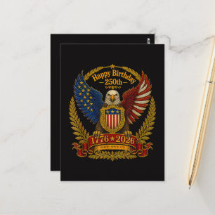 Carte Postale 4 juillet 250e anniversaire de l'indépendance 250 