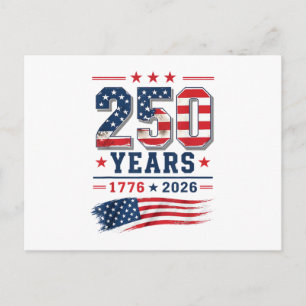 Carte Postale 4 juillet Amérique drapeau américain Patriotique 2