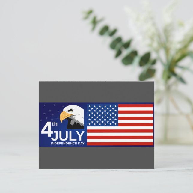 Carte Postale 4 juillet / Fête de l'Indépendance (Debout devant)