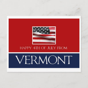 Carte Postale 4 juillet heureux du Vermont