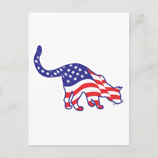 Carte Postale 4 juillet Kitty Cats (Devant)