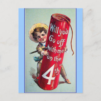 Carte Postale 4 juillet vintage