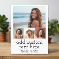 4 Modèle photo avec 2 lignes de texte