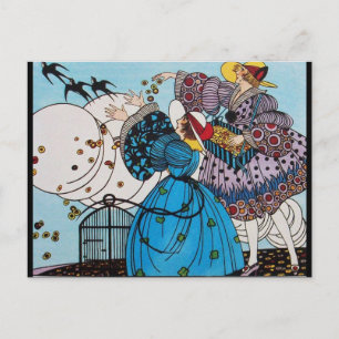 CARTE POSTALE 4 SAISONS /OISEAUX DE PRINTEMPS /CONCEPTEUR DE COS