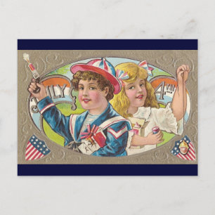 Carte Postale 4ème vintage