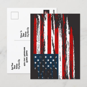 Carte Postale 4th of July Postcard USA Independence Day