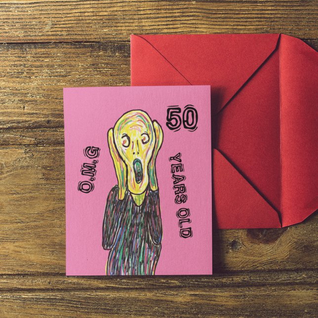 Carte Postale 50 ans joyeux anniversaire tout âge   (Créateur téléchargé)