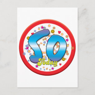 Carte Postale 50e anniversaire aujourd'hui