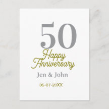 50e anniversaire de mariage nom date argent or dat