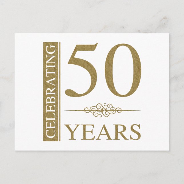 Carte Postale 50e anniversaire du Mariage (Devant)