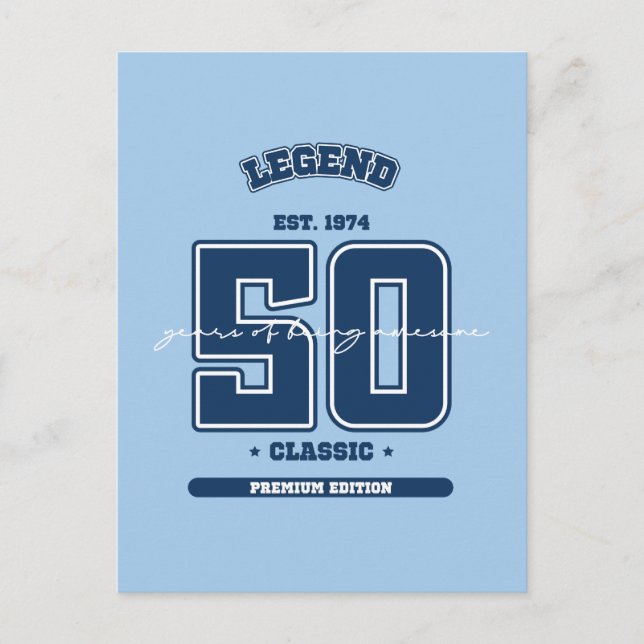 Carte Postale 50e anniversaire en 1974 (Devant)