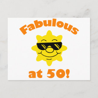Carte Postale 50e anniversaire Gag cadeau
