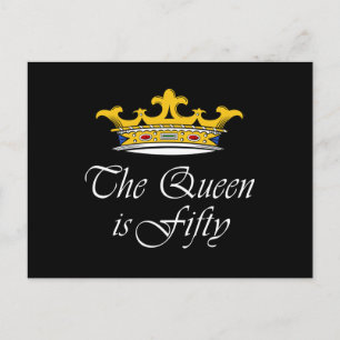 Carte Postale 50e anniversaire La Reine a 50 ans !