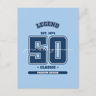 Carte Postale 50e anniversaire né en 1974