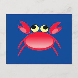 Carte Postale 5486-red-crab-vector CRABE ROUGE  VECTEUR DESSIN V