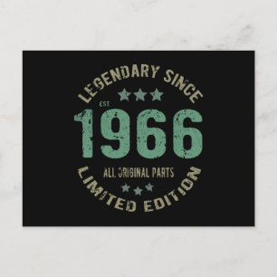 Carte Postale 55 ans Légende Anniversaire 55e anniversaire