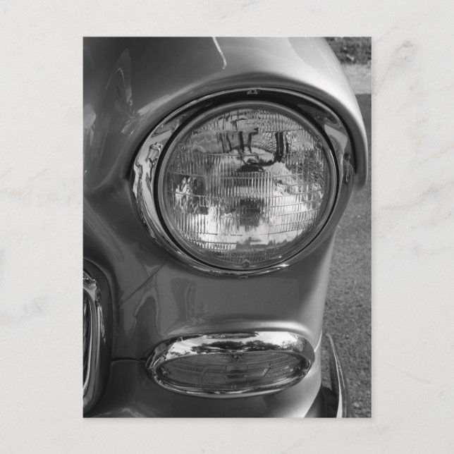 Carte Postale 55 Niveaux de gris Chevy Headlight (Devant)