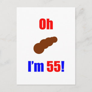 Carte Postale 55 Oh (Photo de Poo) J'ai 55 ans !