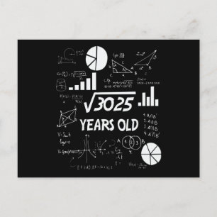 Carte Postale 55 Years Old Bday Math Teacher 55th Birthday Gift