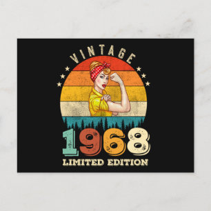 Carte Postale 57 Ans Anniversaire 1968 Vintage 57ème Anniversair