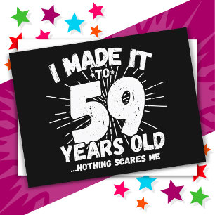 Carte Postale 59 Ans Sarcasme Mème Drôle 59e Anniversaire