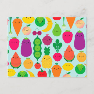 Carte Postale 5 Fruits et légumes par jour