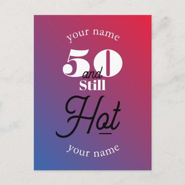 Carte Postale 5O et toujours chaud (Devant)