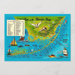Carte postale 5x7 des Florida Keys
