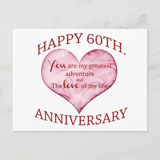 Carte Postale 60 Anniversaire (Devant)