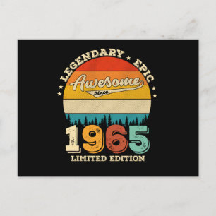 Carte Postale 60 Ans Anniversaire 1965 Cadeau Anniversaire 60 An