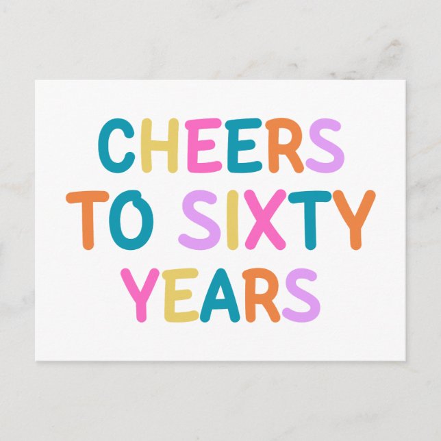Carte Postale 60e anniversaire (Devant)