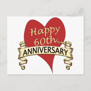 Carte Postale 60ème. Anniversaire