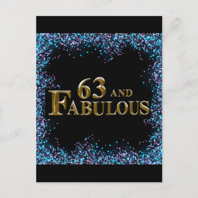 Carte Postale 63e Anniversaire  (Devant)