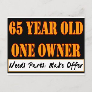 Carte Postale 65 Ans, Un Propriétaire - Besoin De Pièces, Faire