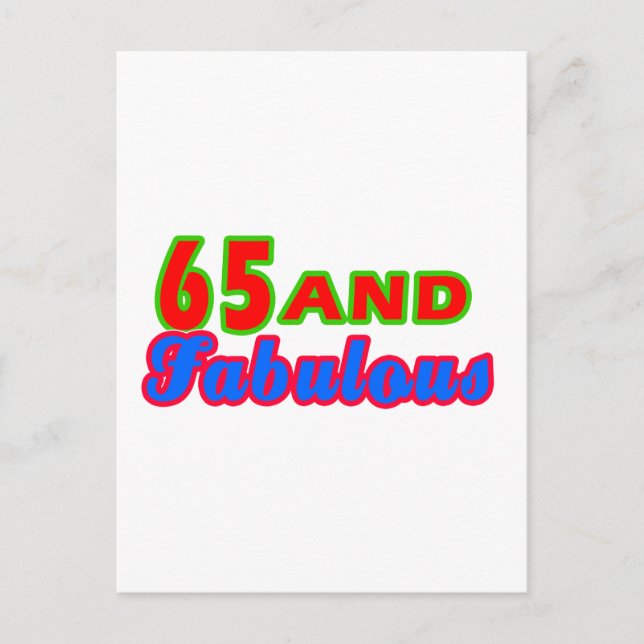 Carte Postale 65 et fabuleux dessins d'anniversaire (Devant)