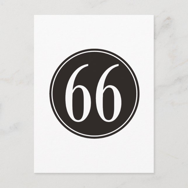Carte Postale #66 Cercle noir (Devant)