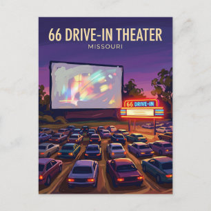 Carte Postale 66 Drive-In Theater États-Unis