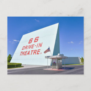 Carte Postale 66 Drive-In Theatre, Route 66, Carthage, Missouri