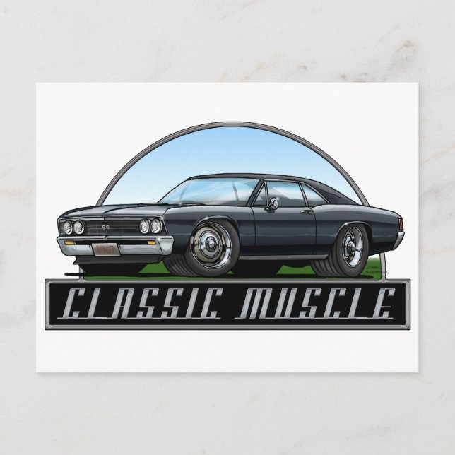 Carte Postale 67_Chevelle_Black (Devant)