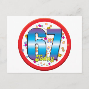 Carte Postale 67e anniversaire aujourd'hui v2