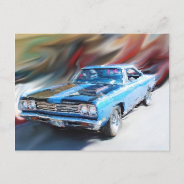 Carte Postale 69 coureur de route (Devant)
