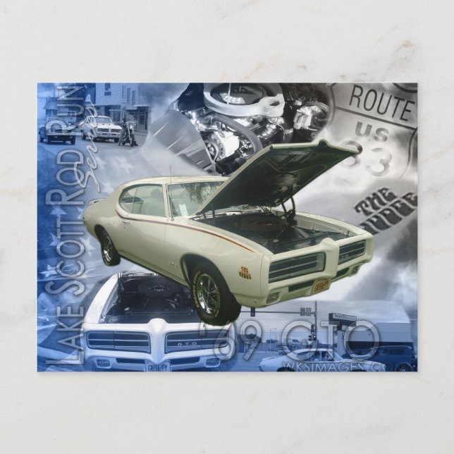 Carte Postale 69 GTO-Lake Scott Rod Run (Devant)