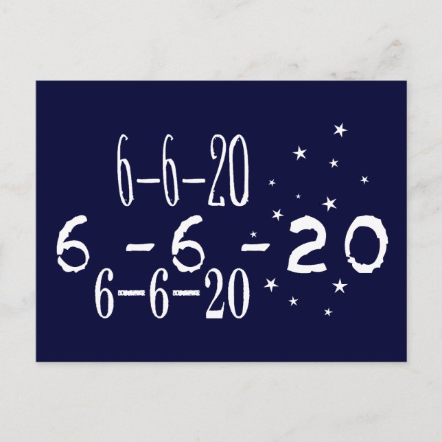 CARTE POSTALE 6-6-20 (Devant)