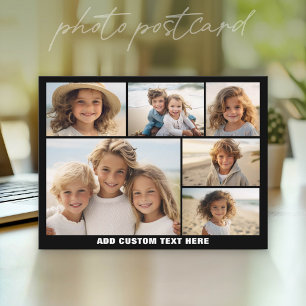 Carte Postale 6 Collage de photos -- Texte facultatif -- CAN Mod