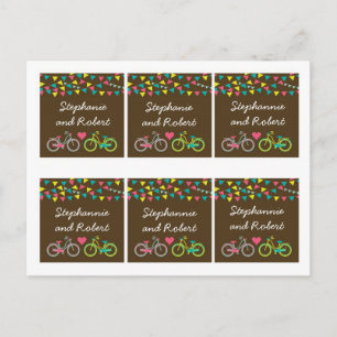 Carte Postale 6 Favoris Tags Amour Capricieux Amoureux Vélos Bic