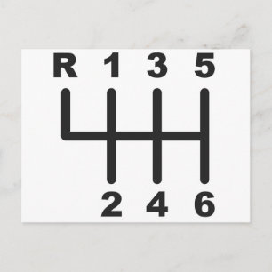 Carte Postale 6 Speed Shift Gate