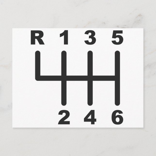 Carte Postale 6 Speed Shift Gate (Devant)