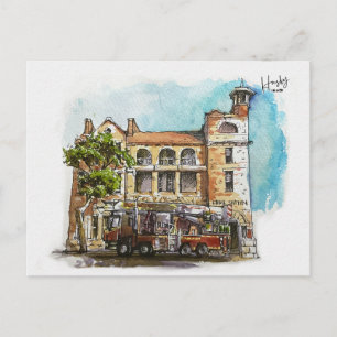 Carte Postale 6 : Station d'incendie
